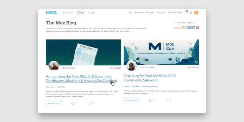 moz blog